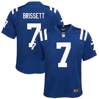 youth nike jacoby brissett royal indianapolis colts game je